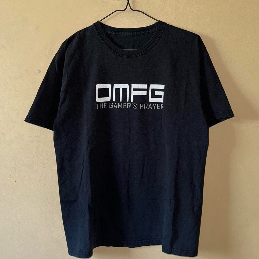 Vintage 2000s Funny OMFG “The Gamer’s Prayer” Tee